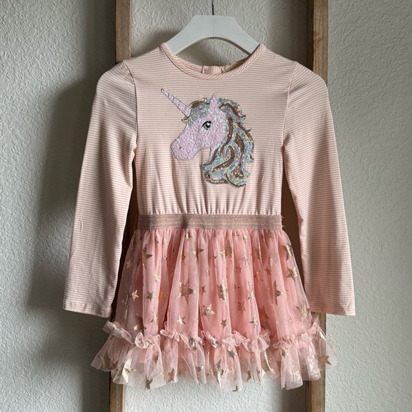 Bmagical Unicorn Sequin Tulle Metallic Star dress sz: 4 - Picture 1 of 9